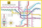 Plan du métro de Téhéran / © شرکت بهره برداری راه آهن تهران و حومه, CC BY-SA 4.0, via Wikimedia Commons.