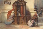 Ludwig Passini (1832–1903), A church interior with women at the confessional / © Ludwig Passini, Public domain, via Wikimedia Commons.