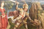 Saint Georges tue le dragon, peinture de Jost Haller | Crédit : Musée d'Unterlinden à Colmar, France (CC BY 2.0)