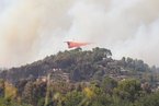 Un incendie menace le village de Cotignac / credit : le sanctuaire Notre-Dame de Grâces