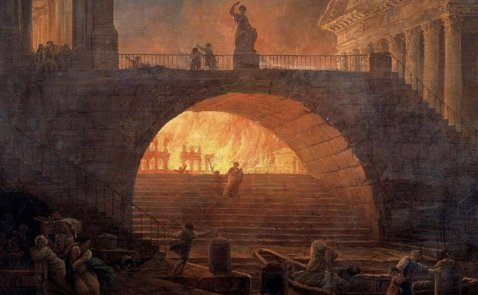 Robert, Hubert (1733-1808), L'incendie de Rome / © CC0, https://garystockbridge.
